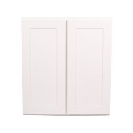 W2430 24 W X 30H X 12D WALL CABINET WHITE SHAKER PARTICLE BOARD