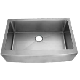 MARSHAL PACKAGE SINGLE APRON FRONT FARM SINK 15GA SS