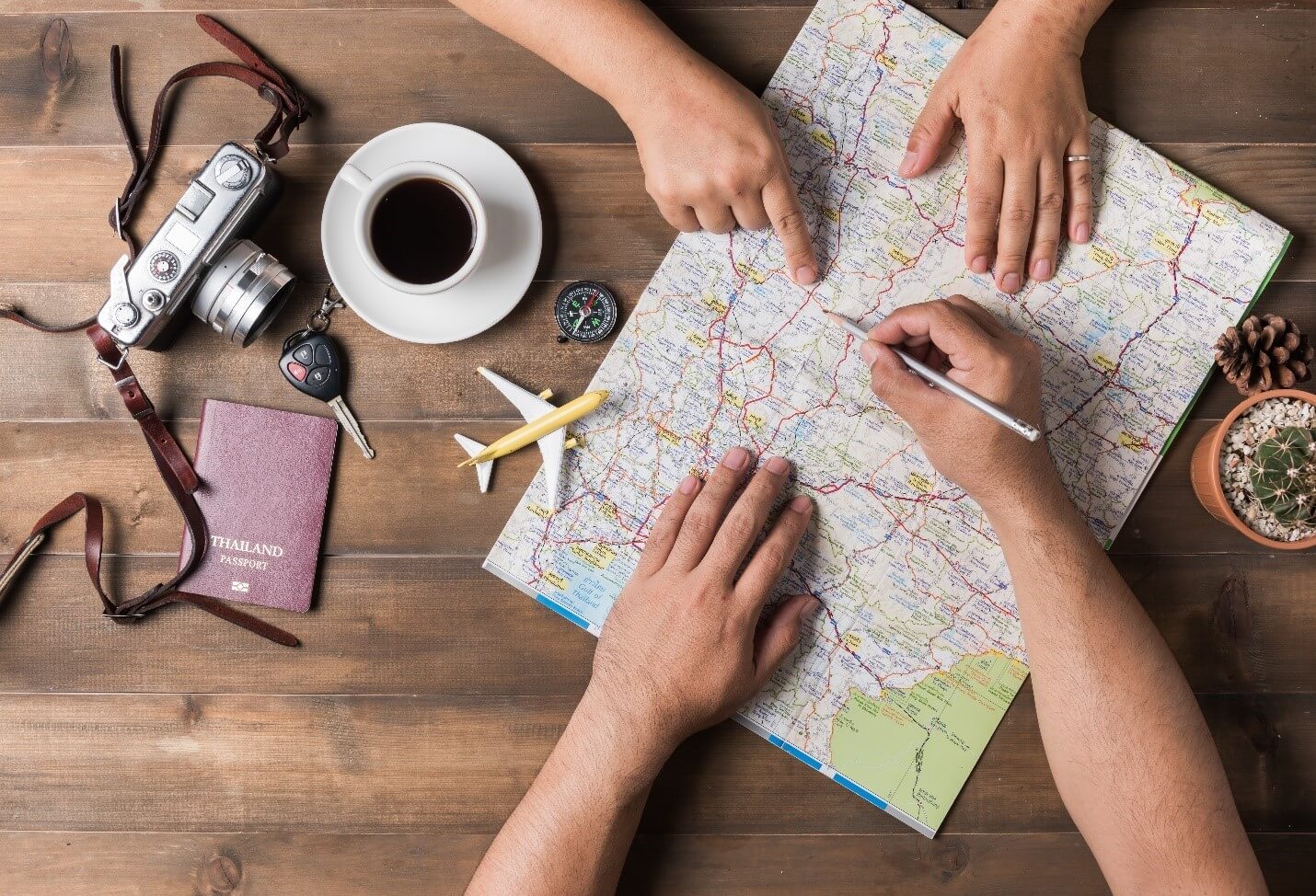 Using Map to plan vacation